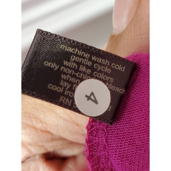 The Limited Women's Pink Rayon Cowl Neck Sleeveless Knee Length Dress Medium - Picture 12 of 13